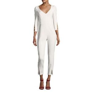 Black Halo white Jumpsuit SZ 8